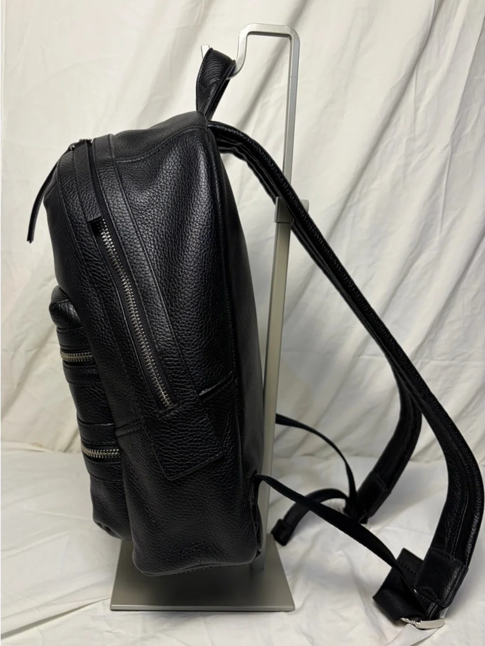 Marc Jacobs Medium Biker Backpack – Black Pebbled Leather